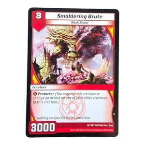 Smoldering Brute Trading Card - Red and Gold